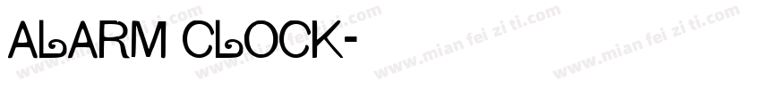 alarm clock字体转换